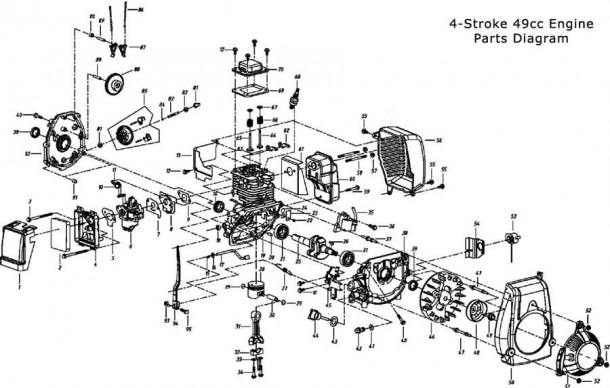49cc 2 stroke engine diagram