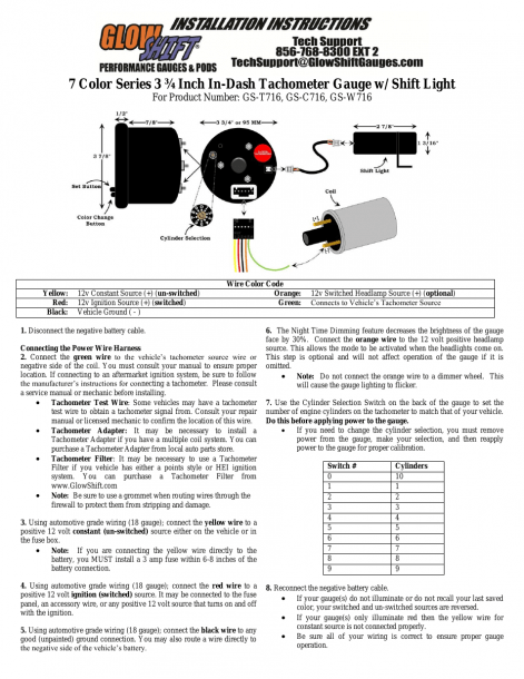 Proform Shift Light Wiring Diagram