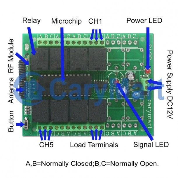 Rf Remote Control Switch Circuit Diagram
