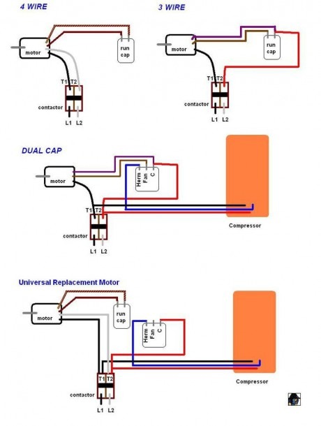 4 Wire Motor Wiring Diagram 3 Condenser Fan Like Diagra