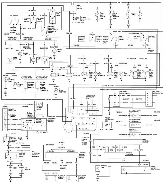 Early Bronco Wiring Schematic