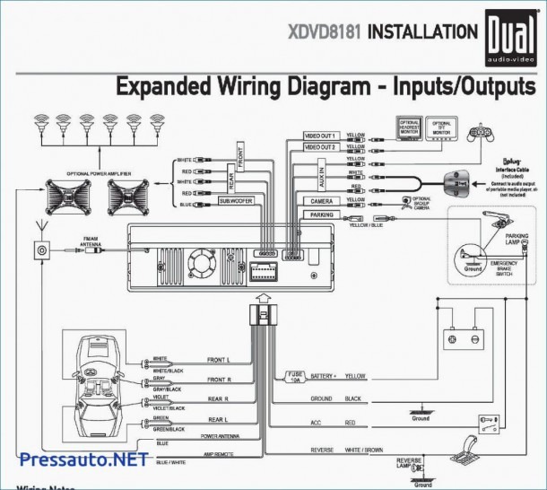 pioneer double din car stereo wiring diagram