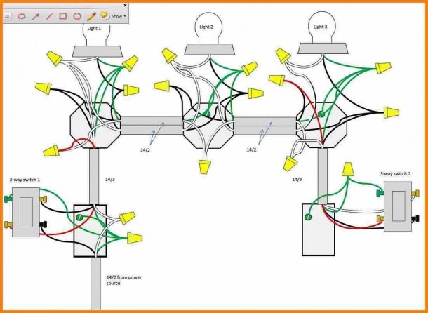 With A 3 Way Switch Wiring Multiple Lights Diagram Inside Wire