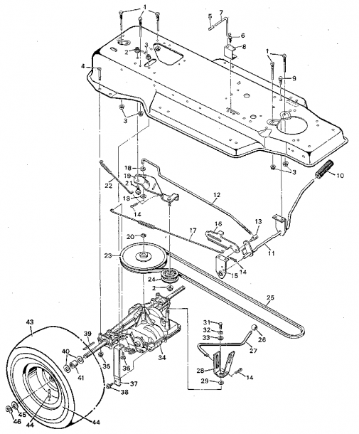 Murray Riding Mower Belt Replacement Diagram