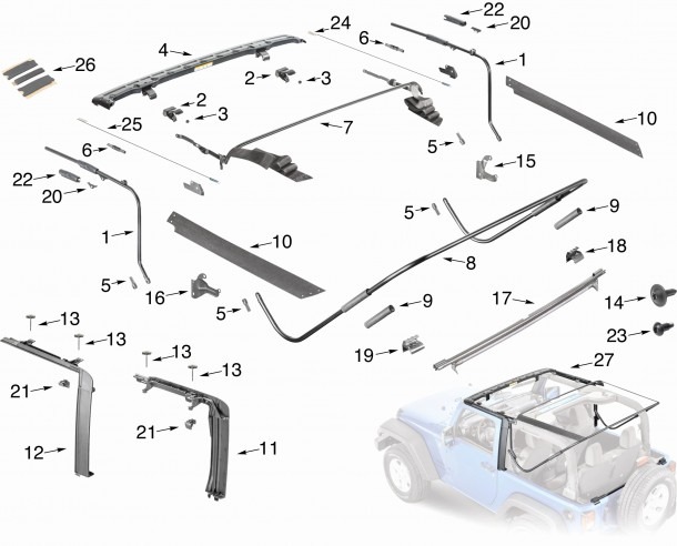 1997 Jeep Wrangler Parts Unique 1997 Jeep Wrangler Parts Diagram