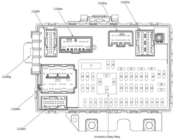 2010 Ford Escape Fuse Box Diagram