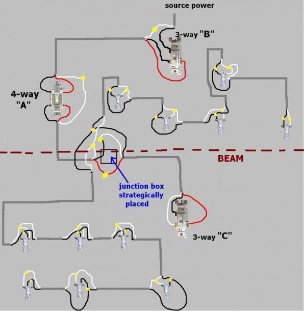 Four Way Switch Wiring Diagrams Two Light