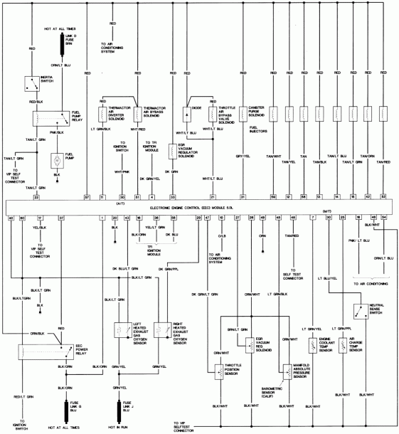 1999 Mustang Wiring Schematic