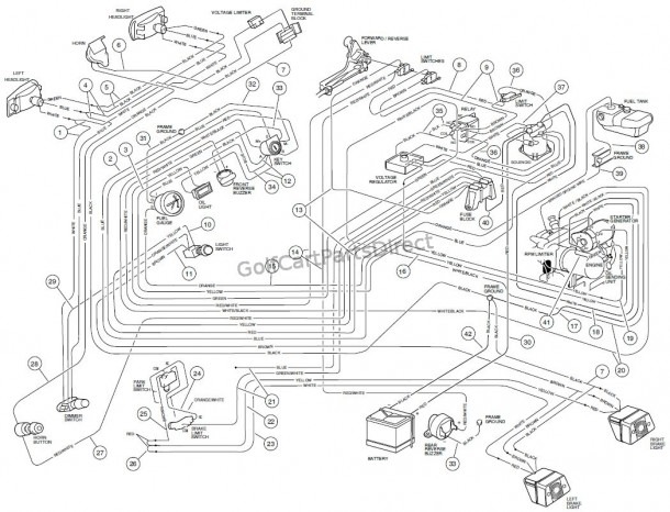 2001 Club Car Ds Wiring Diagram