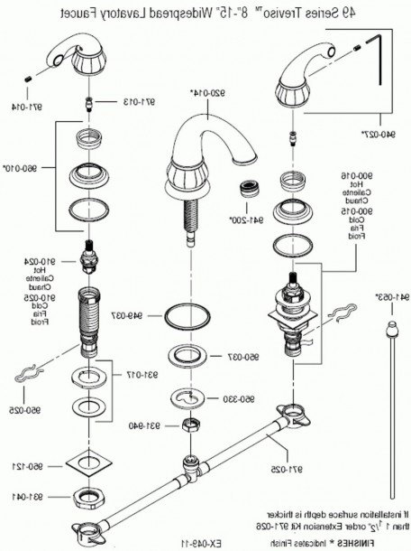Sink   Bathtub Drain Parts Diagram Bathtub Faucet Parts Diagram