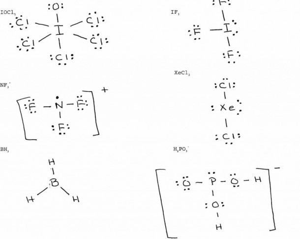 Lewis Dot Diagrams Chem Worksheet 5 7 Answer Key