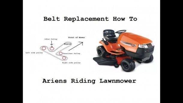 Ariens 46  Riding Lawnmower Belt Replacement How To