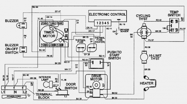 Maytag Dryer Wiring