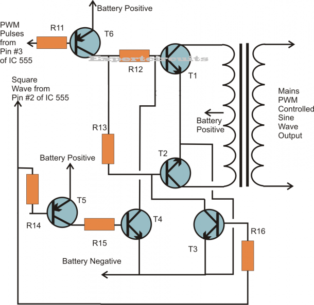 1000 W Inverter Circuit Diagram