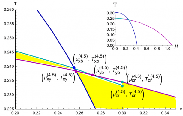 Phase Transition Diagram For The Longitudinal Wilson Line W X