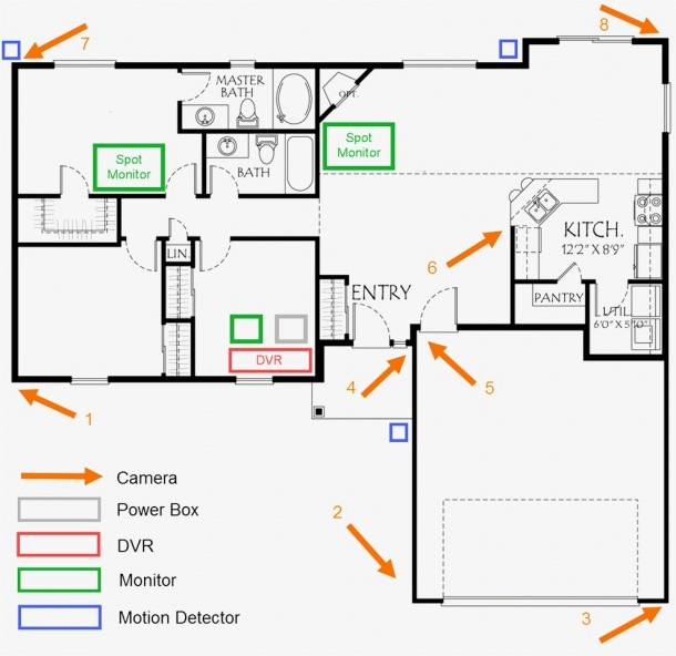 Pictures Of Security Camera Wiring Diagram Security Systems House