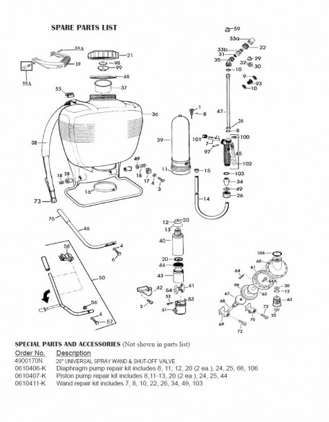 Solo 450 Parts Diagram Solo Backpack Sprayer Parts Diagram Solo