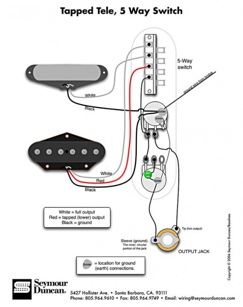 4 Way Telecaster Wiring Diagram