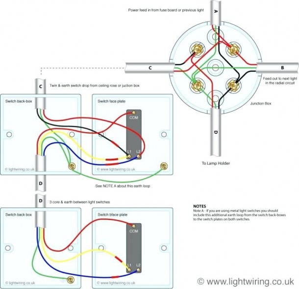 2 Way Circuit Wiring Diagram