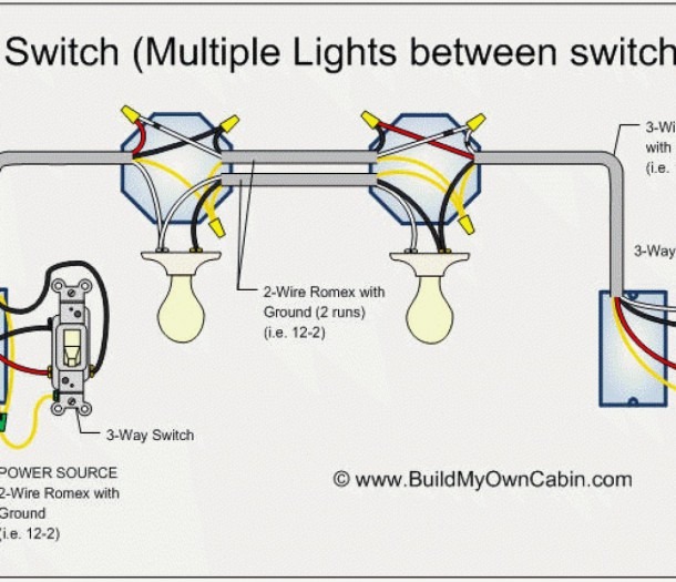 1 Light Switch 2 Lights Wiring Diagram