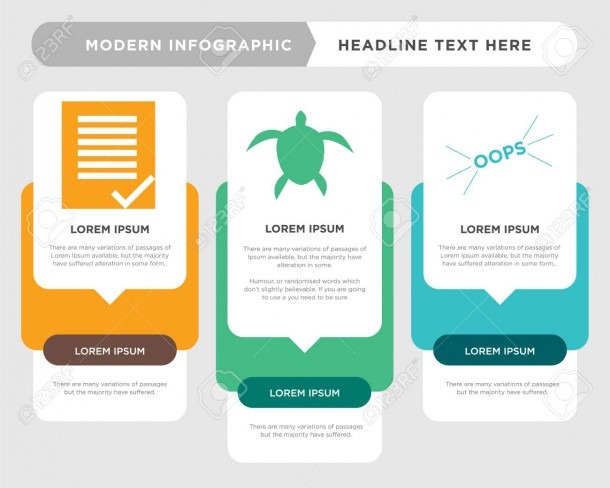 Oops Business Infographic Template, The Concept Is Option Step