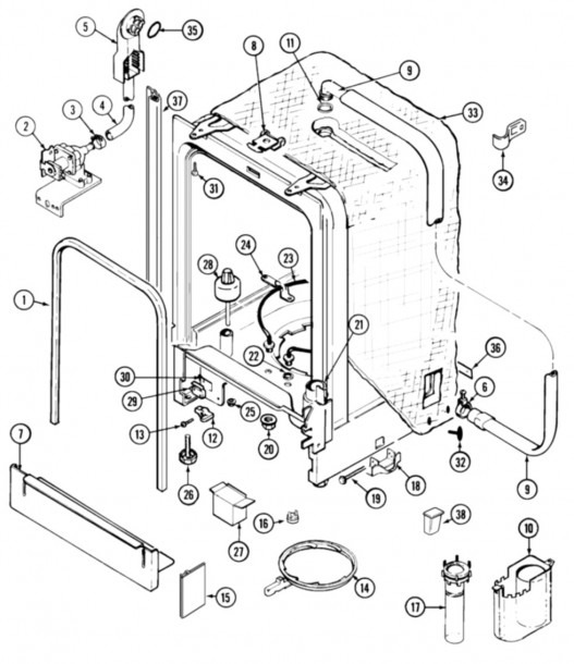 Bosch Dishwasher Parts Diagram â 17 Elegant Bosch Dishwasher Parts