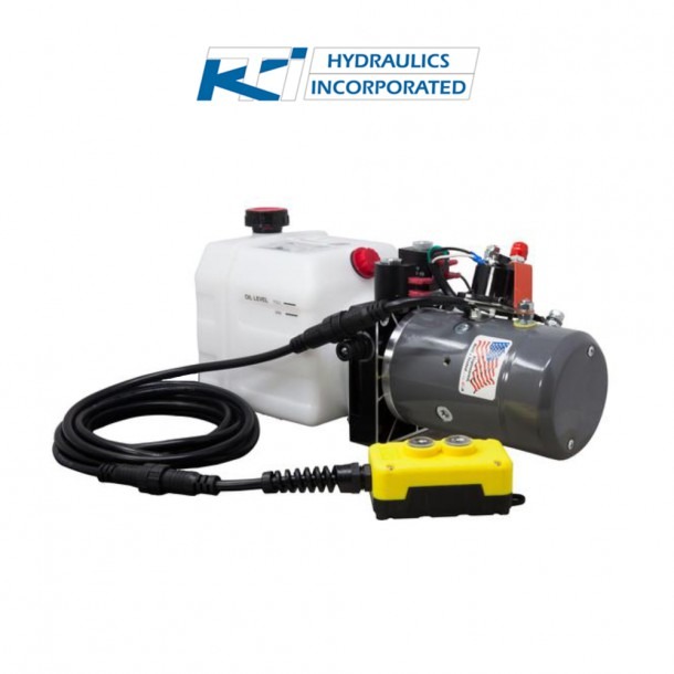 3 Quart 12v Kti Double Acting Hydraulic Pump