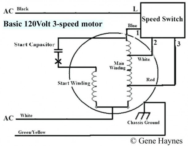 Ceiling Fan Motor Wiring Diagram