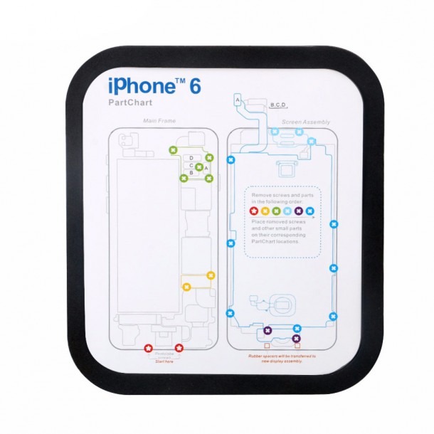 Magnetic Screw Keeper Memory Chart Mat For Iphone 6 6s Plus 7 7