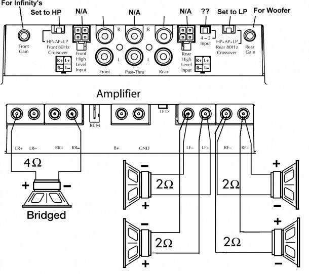 Wiring 3 Speakers To A 2 Channel Amp Diagram
