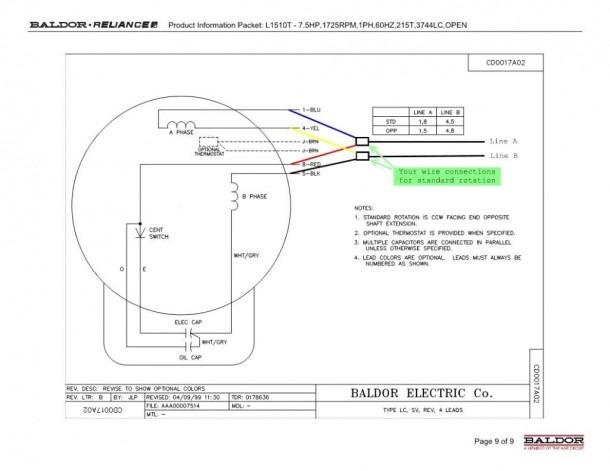 Spencer Motor Wiring Diagram