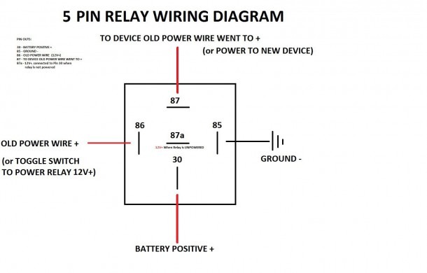 5 Wire Relay Wiring Diagram