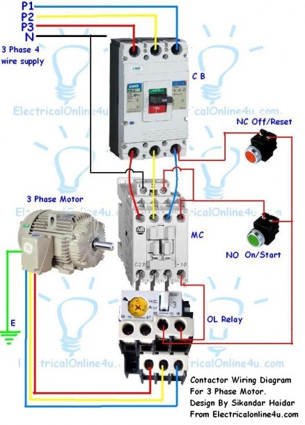 Wire Schematics 3 Phase Transformer With A Motor With A Forward