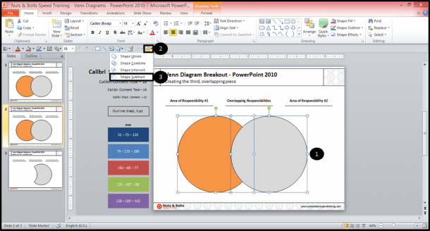 How To Make The Overlapping Part Of A Venn Diagram In Powerpoint