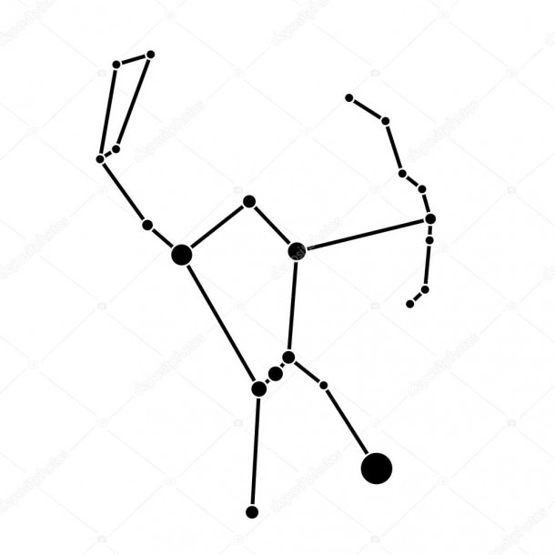 Orion Constellation On White Background â Stock Vector Â© Pyty