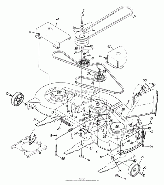 Yardman riding lawn mower belt diagram