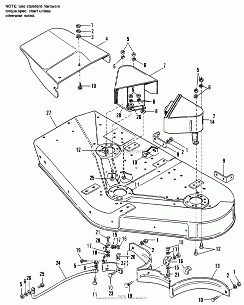 Simplicity 44 Inch Mower Deck Belt Diagram