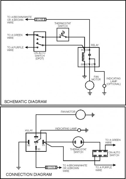 Automotive Electric Fan Relay Wiring Diagram