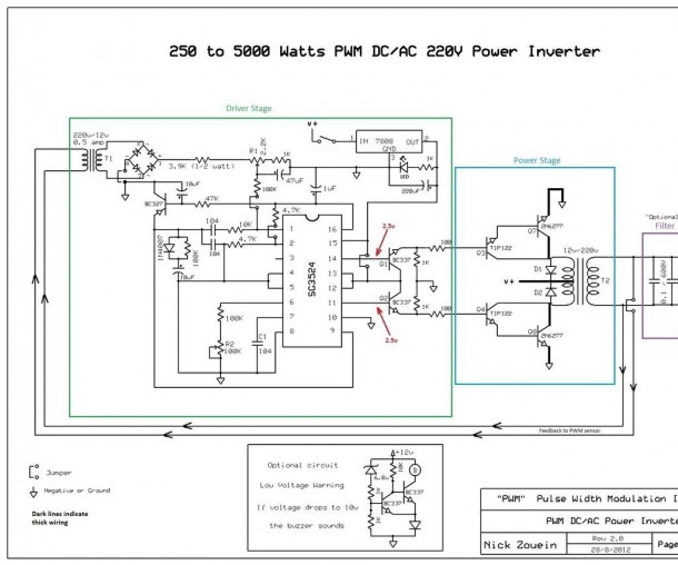 5kva Power Inverter Circuit Diagram