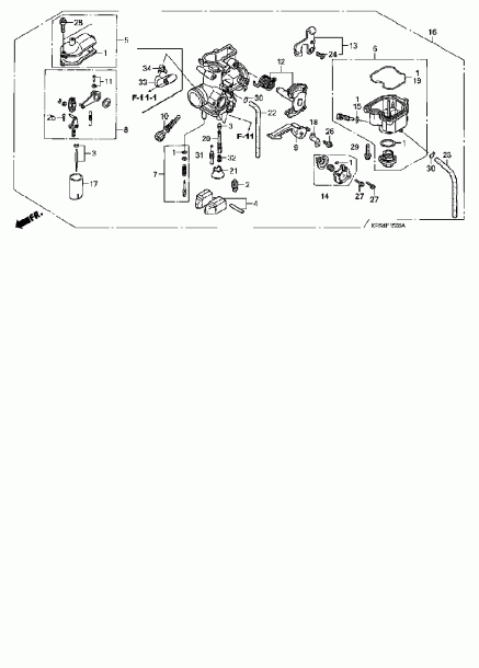 2006 Honda Crf230f Carburetor Parts