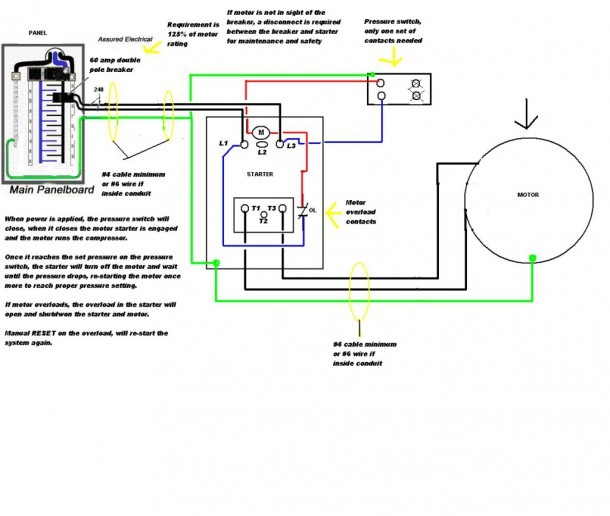 Wiring A 230v Air Compressor