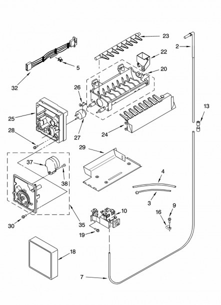 Kenmore Refrigerator Ice Maker Diagram