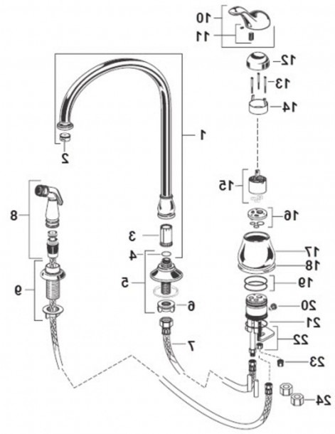 Delta Kitchen Faucet Repair Diagram