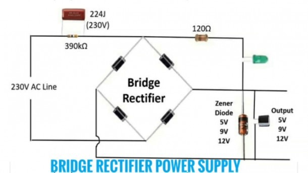 Power Supply Circuit Diagram Using Bridge Rectifier