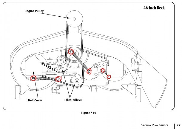 46 Inch Craftsman Mower Deck Belt â¢ Decks Ideas