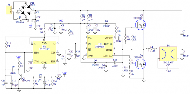 C F L Circuit Diagram