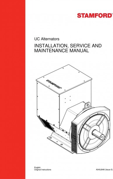 Installation, Service And Maintenance Manual