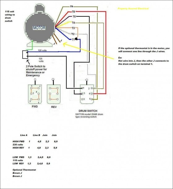 Dayton Reversing Switch Wiring Diagram