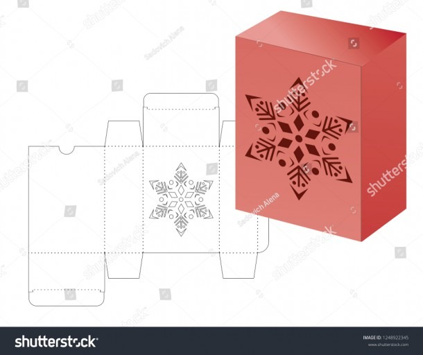Vector Winter Christmas New Yaer Gift Stock Vector (royalty Free