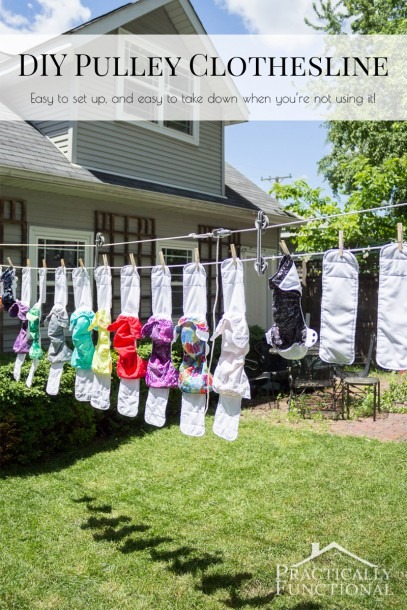 How To Make A Diy Pulley Clothesline